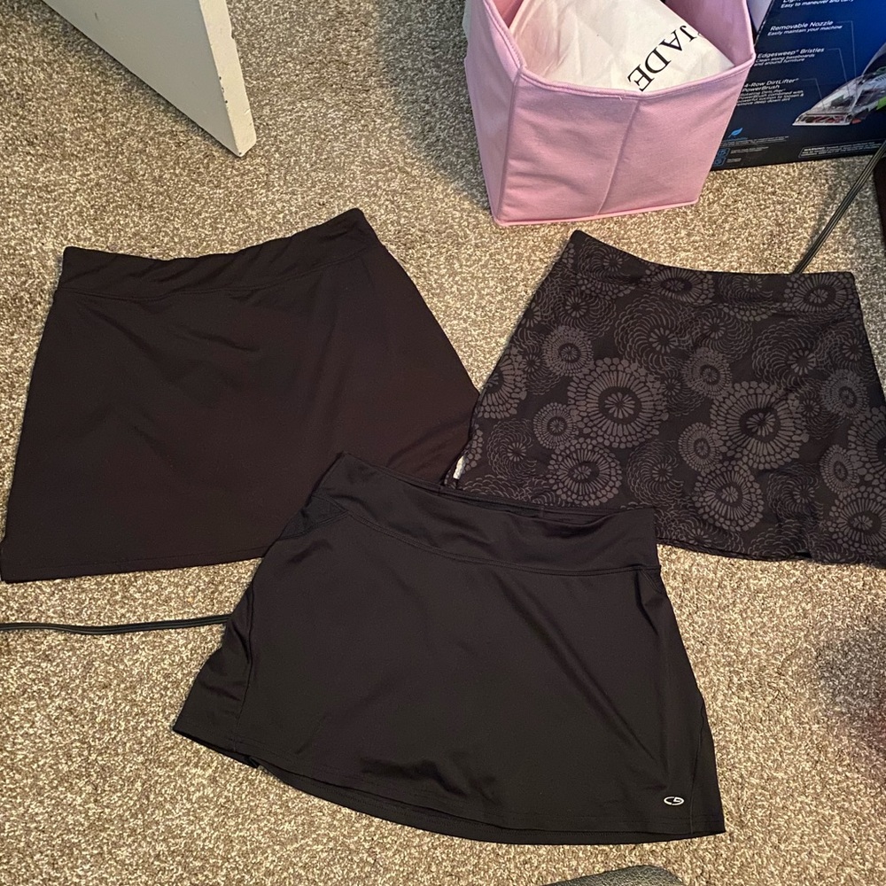 Black Athletic Skorts- Medium
